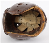 1930's Rawlings A25X Game Used Composite Football Helmet w/ Leather Padding & Suspension System (MEARS LOA / Pepper Burruss Collection)