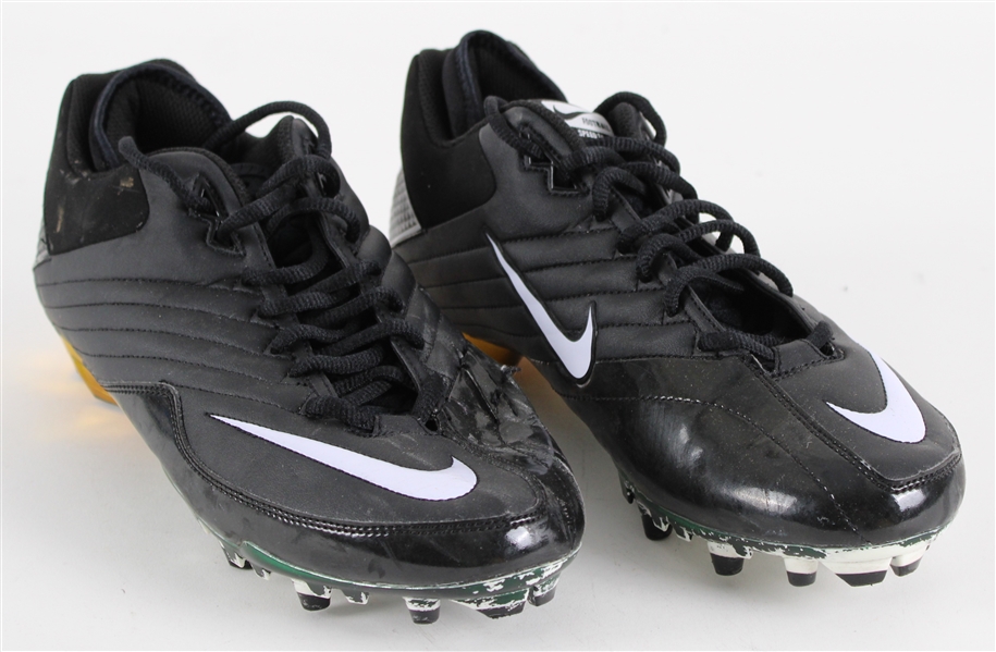 2010 Donald Driver Green Bay Packers Game Worn Nike Cleats (MEARS LOA / Pepper Burruss Collection)