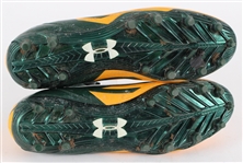 2012 Randal Cobb Green Bay Packers Attributed Game Worn Under Armour Cleats (MEARS LOA / Pepper Burruss Collection)