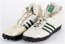 1980's Green Bay Packers Game Worn Adidas Turf Streak Cleats w/ Packers Logo Wristband (MEARS LOA / Pepper Burruss Collection)