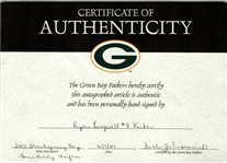 2003 Ryan Longwell Green Bay Packers Thanksgiving Day Game Ready Uniform w/ Signed Jersey, Pants & Socks (MEARS LOA / JSA / Packers COA / Pepper Burruss Collection)