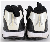 2008 Aaron Rodgers Green Bay Packers Game Worn Nike Cleats (MEARS LOA / Pepper Burruss Collection) First Year as Starter