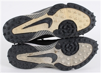 2008 Aaron Rodgers Green Bay Packers Game Worn Nike Cleats (MEARS LOA / Pepper Burruss Collection) First Year as Starter