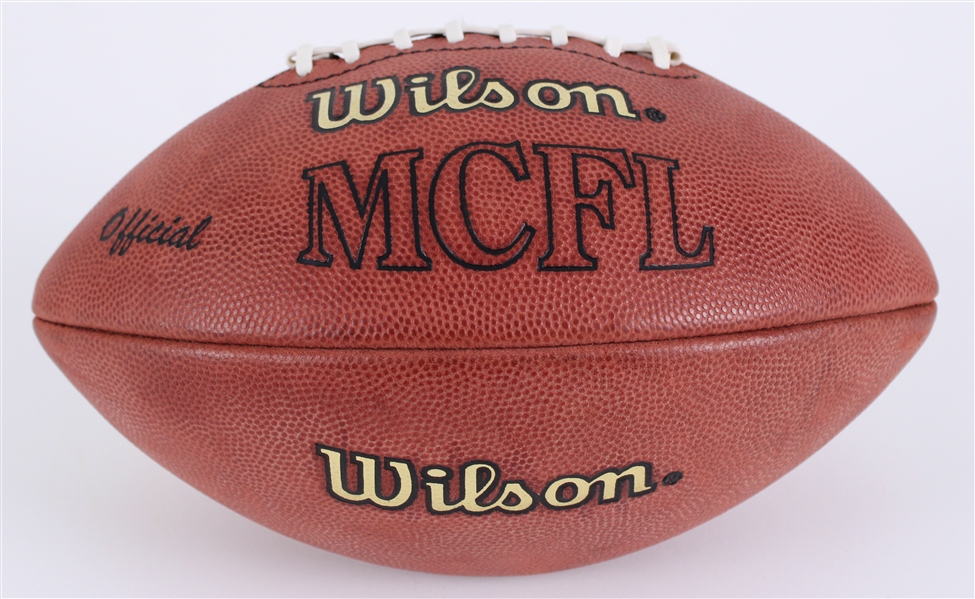 1990s-2000s Wilson Official Mid Continental Football League (MCFL) Football (MEARS LOA / Pepper Burruss Collection)