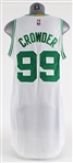 2017 Jae Crowder Boston Celtics Playoffs Game Worn Home Jersey w/ Chyna Thomas Memorial Band (MEARS A10)