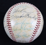1963 New York Yankees Team Signed OAL Cronin Baseball w/ 20 Signatures Including Yogi Berra, Whitey Ford, Elston Howard, Jim Bouton & More (JSA)