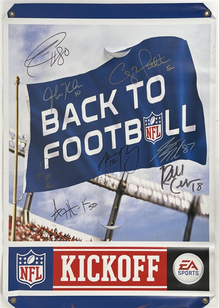 2011-12 Green Bay Packers Multi Signed 30" x 43" Back To Football NFL Kickoff Banner w/ 8 Signatures Including Aaron Rodgers, Clay Matthews, Donald Driver & More (JSA / Pepper Burruss Collection)