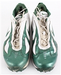 2006-07 Aaron Rodgers Green Bay Packers Game Worn Nike Turf Shoes (MEARS LOA / Pepper Burrus Collection) 