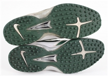 2006-07 Aaron Rodgers Green Bay Packers Game Worn Nike Turf Shoes (MEARS LOA / Pepper Burrus Collection) 