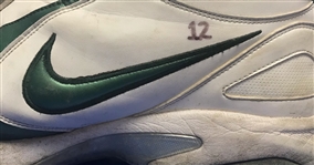2006-07 Aaron Rodgers Green Bay Packers Game Worn Nike Turf Shoes (MEARS LOA / Pepper Burrus Collection) 