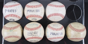 1965-79 New York Yankees & Pittsburgh Pirates Team Signed Baseballs - Lot of 7