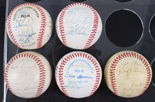 1962-99 Pittsburgh Pirates & Milwaukee Brewers Team Signed Baseballs - Lot of 5