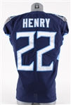 2022 Derrick Henry Tennessee Titans Home Jersey (MEARS A5)