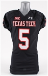 2014 Patrick Mahomes Texas Tech Red Raiders Throwback Jersey (MEARS A5)