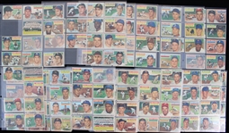 1956 Topps Baseball Trading Cards Partial Set w/ 292 of 340 Cards