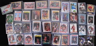 1980's-2020's Basketball Trading Card Collection - Lot of 350 w/ Michael Jordan, Mark Jackson Melendez Brothers Card, Magic Johnson, Giannis Antetokounmpo & More