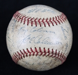 1948 Boston Red Sox Philadelphia Athletics Teams Signed Baseball w/ 25 Signatures Including Ted Williams, Johnny Pesky, Dom DiMaggio & More (JSA)