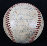 1948 Boston Red Sox Philadelphia Athletics Teams Signed Baseball w/ 25 Signatures Including Ted Williams, Johnny Pesky, Dom DiMaggio & More (JSA)