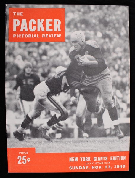 1949 The Packer Pictorial Review New York Giants Edition (Pepper Burruss Collection)