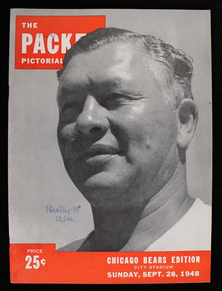 1948 The Packer Pictorial Review Chicago Bears Edition (Pepper Burruss Collection)