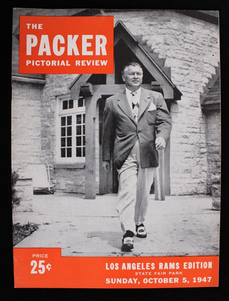 1947 The Packer Pictorial Review Los Angeles Rams Edition (Pepper Burruss Collection)