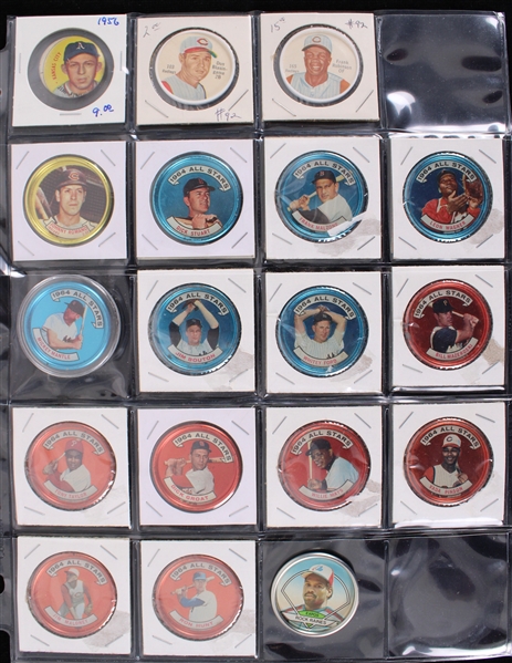 1956-90 Baseball Player Coins - Lot of 18 w/ Mickey Mantle, Willie Mays, Frank Robinson & More