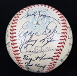 1950-51 Detroit Tigers Team Signed OAL Harridge Clubhouse Baseball w/ George Kell, Hoot Evers, Dizzy Trout & More 