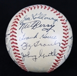 1950-51 Detroit Tigers Team Signed OAL Harridge Clubhouse Baseball w/ George Kell, Hoot Evers, Dizzy Trout & More 