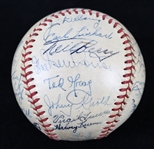 1952 Detroit Tigers Team Signed OAL Harridge Baseball w/ 25 Signatures Including & More (JSA)