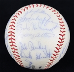 1962 National League All Stars Team Signed ONL Giles Baseball w/ 24 Signatures Including Willie Mays, Hank Aaron, Roberto Clemente, Stan Musial, Ernie Banks, Bob Gibson & More (JSA)