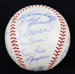1962 National League All Stars Team Signed ONL Giles Baseball w/ 24 Signatures Including Willie Mays, Hank Aaron, Roberto Clemente, Stan Musial, Ernie Banks, Bob Gibson & More (JSA)