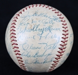 1951-53 Philadelphia Athletics Team Signed OAL Harridge Baseball w/ 28 Signatures Including Jimmy Dykes, Elmer Valo, Wally Moses & More (JSA) 