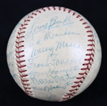 1951-53 Philadelphia Athletics Team Signed OAL Harridge Baseball w/ 28 Signatures Including Jimmy Dykes, Elmer Valo, Wally Moses & More (JSA) 
