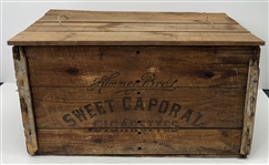 Vintage Sweet Caporal Tobacco Crate 35x18x21