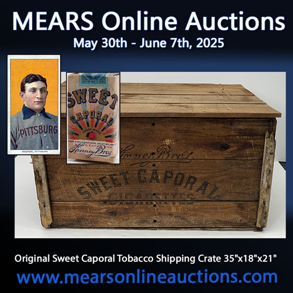 Vintage Sweet Caporal Tobacco Crate 35x18x21