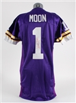 1995 Warren Moon Minnesota Vikings Signed Home Jersey (MEARS LOA / JSA)