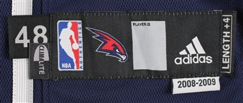 2008-09 Mike Bibby Atlanta Hawks Game Worn Road Jersey (MEARS LOA)
