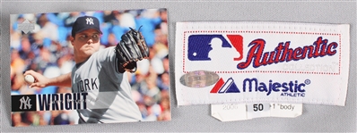 2006 Jaret Wright New York Yankees Game Worn Road Jersey (MEARS LOA / MLB Hologram / Steiner)