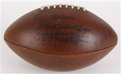 1970 Official NFL Pete Rozelle Game Used Football (MEARS LOA / Pepper Burruss Collection) First Season After Merger
