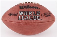 1990-91 Official World League Mike Lynn Football (MEARS LOA / Pepper Burruss Collection)