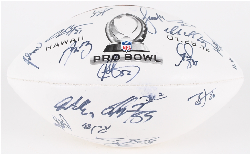 2012 NFC Pro Bowlers Multi Signed ONFL Goodell Autograph Panel Football w/ 16 Signatures Including Aaron Rodgers, Charles Woodson & More (JSA / Pepper Burruss Collection)