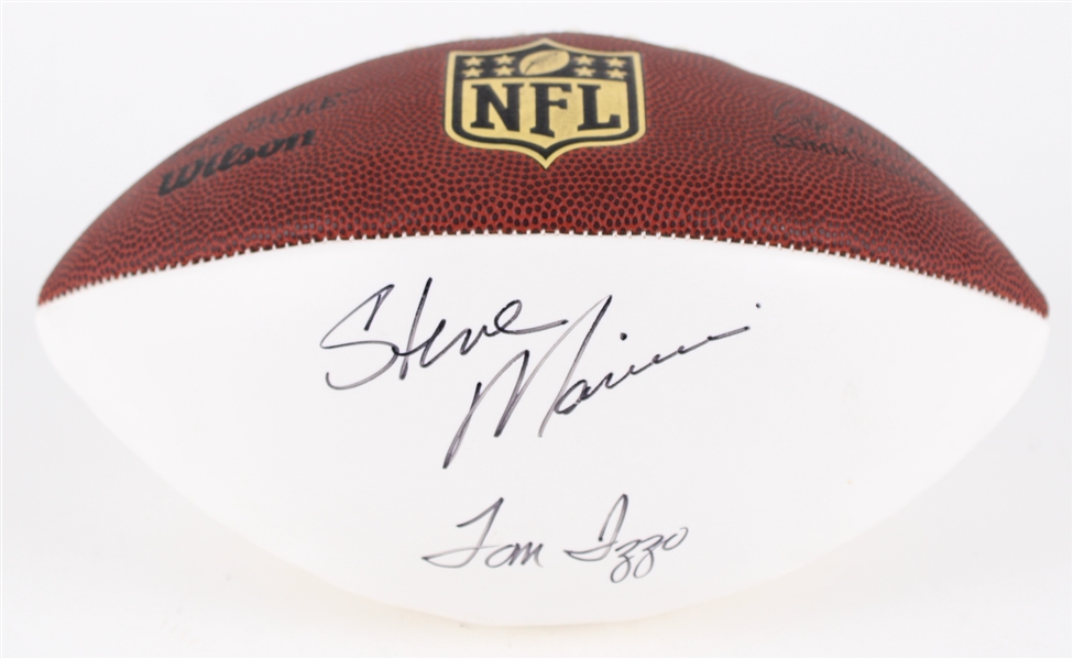 2010s Tom Izzo Steve Mariucci Iron Mountain Michigans Finest Dual Signed ONFL Goodell Autograph Panel Football (JSA / Pepper Burruss Collection)