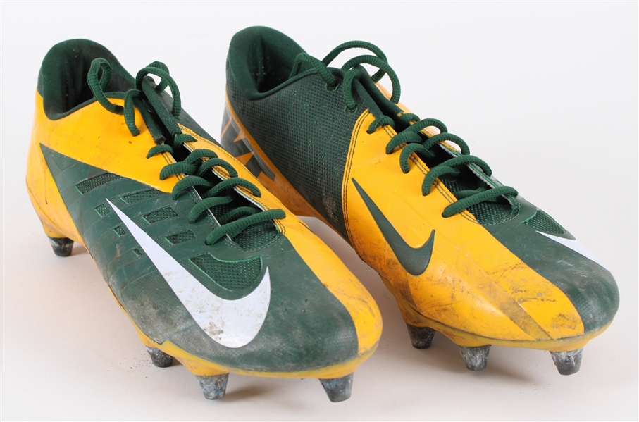 2012 Clay Matthews Green Bay Packers Game Worn Nike Cleats (MEARS LOA / Pepper Burruss Collection)