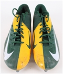2012 Clay Matthews Green Bay Packers Game Worn Nike Cleats (MEARS LOA / Pepper Burruss Collection)
