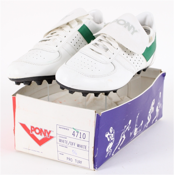 1983 New York Jets Pony Football Cleats (MEARS LOA / Pepper Burruss Collection)