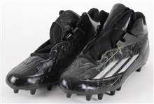 2015 Aaron Rodgers Green Bay Packers Adidas Player Issued Cleats (MEARS LOA / Pepper Burruss Collection)
