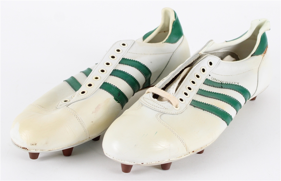 1977-80s New York Jets Adidas University Football Cleats (MEARS  LOA / Pepper Burruss Collection)