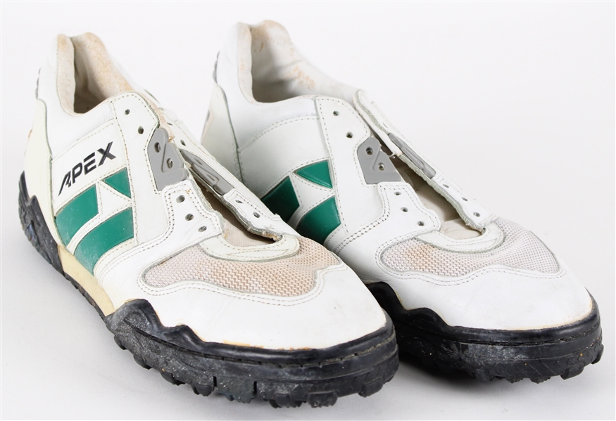1990s Pepper Burruss Green Bay Packers Game Worn Apex Cleats (MEARS LOA / Pepper Burruss Collection)