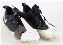 2008 Charles Woodson Green Bay Packers Game Worn Nike Cleats (MEARS LOA / Pepper Burruss Collection)