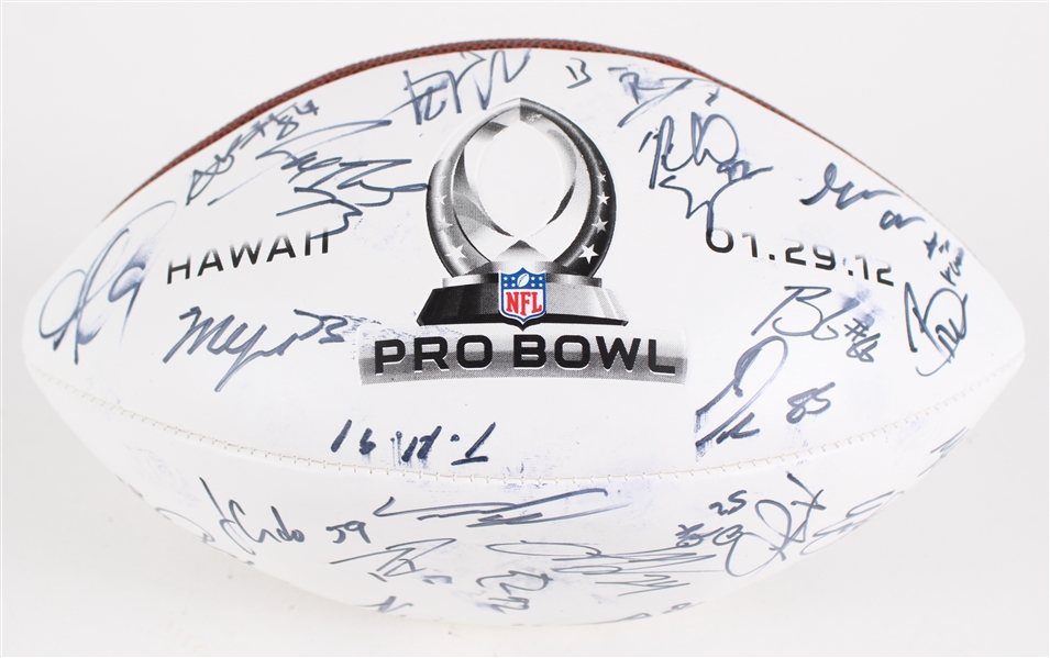 2012 AFC Pro Bowlers Multi Signed ONFL Goodell Autograph Panel Football w/ 30 Signatures Including Brian Dawkins, Phillip Rivers, Maurice Jones-Drew & More (JSA / Pepper Burruss Collection)